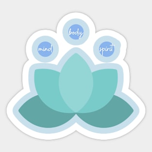 Mind, body, spirit Sticker